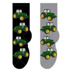 Mens Crew Socks - Tractors