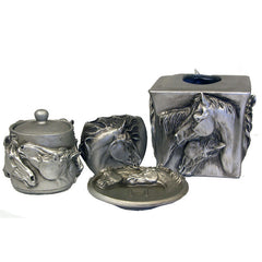 Metal Horse Bathroom Set