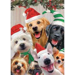 Christmas Card - Holiday Dog Selfie