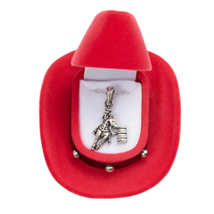 Silver Plated Barrel Racer Necklace