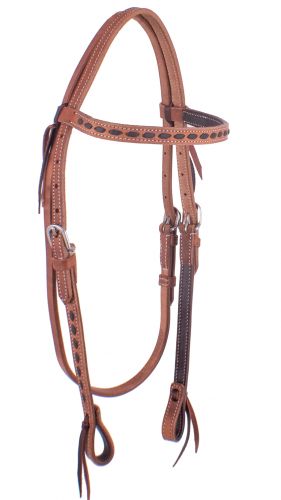 Showman Browband Headstall with Buckstitch