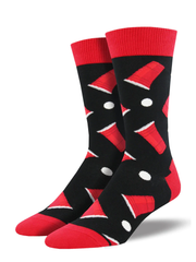 Socksmith Men's Crew Socks - Beer Pong