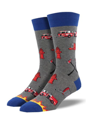 Socksmith Men's Crew Socks - Firefighter