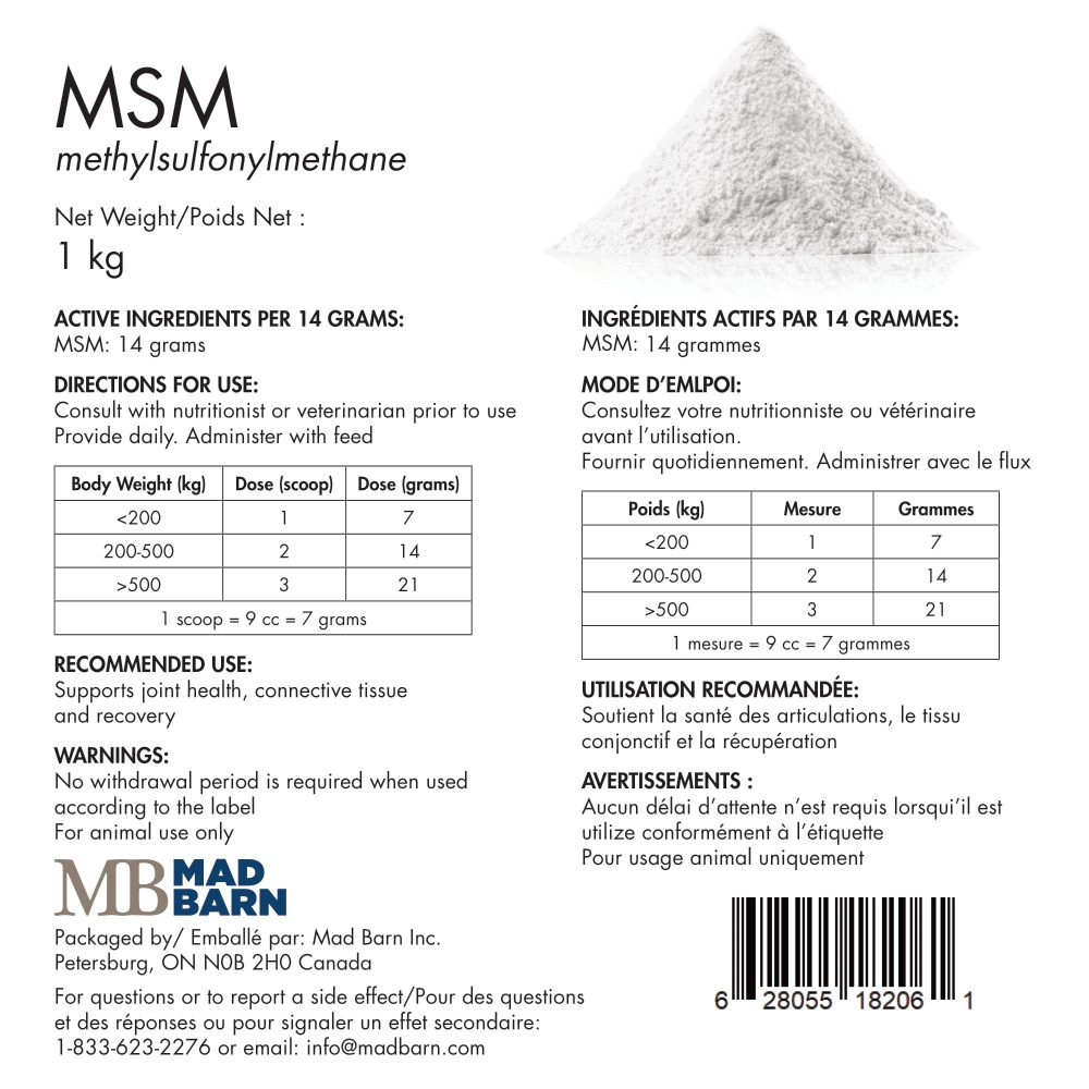 Mad Barn MSM 1 kg