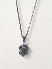 Montana Silversmiths Mystic Topaz Square Necklace