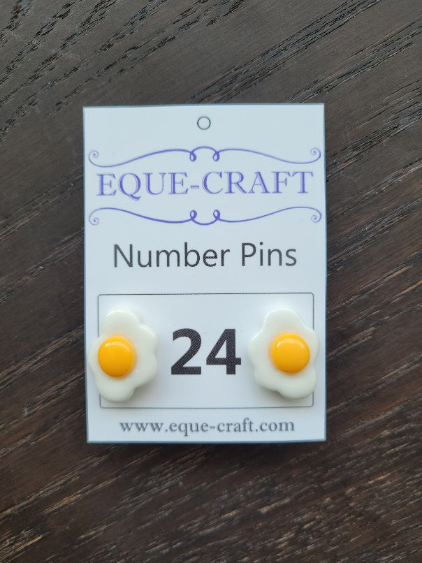 Number Pins - Eggs
