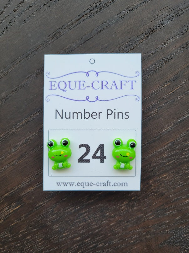 Number Pins - Frogs