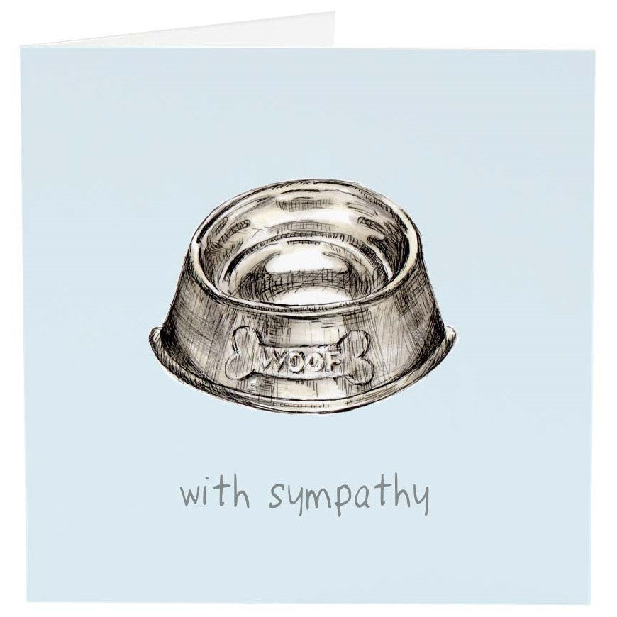 Sympathy Card - Dog's Bowl