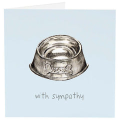 Sympathy Card - Dog's Bowl