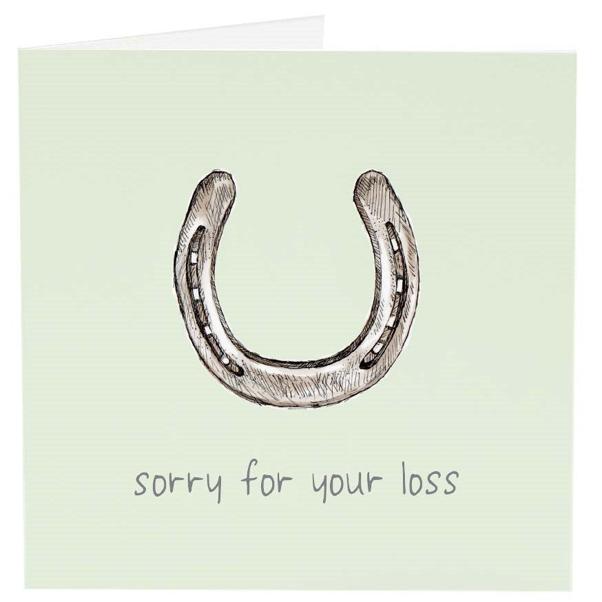 Sympathy Card - Horse's Shoe