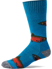 Socksmith Men's Crew Socks - Salmon Run