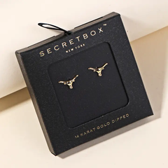 Long Horn Earrings - Gold