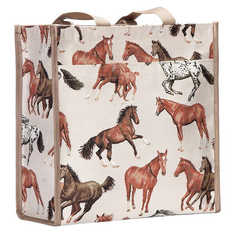 Signare Shopping Bag - Running Horses