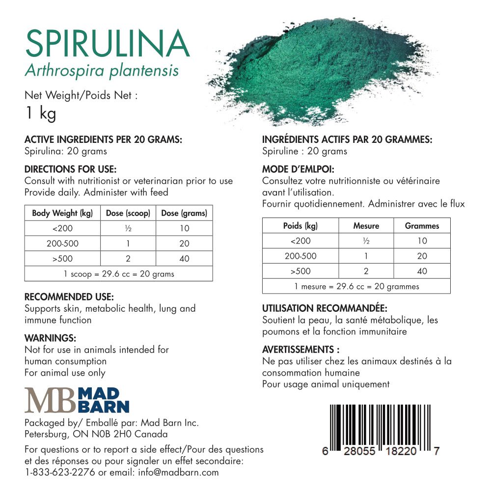 Mad Barn Spirulina 1 kg