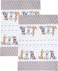 Spotted Dog Dogs Tea Towels - Set of 2