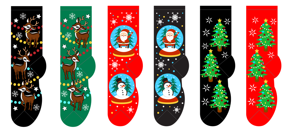 Foozys Ladies Socks - Christmas 1