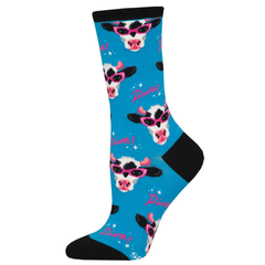 Socksmith Ladies Crew Socks - Milk Diva