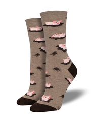 Socksmith Ladies Crew Socks - Pig Out