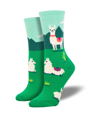 Socksmith Ladies Crew Socks - Yo Llama