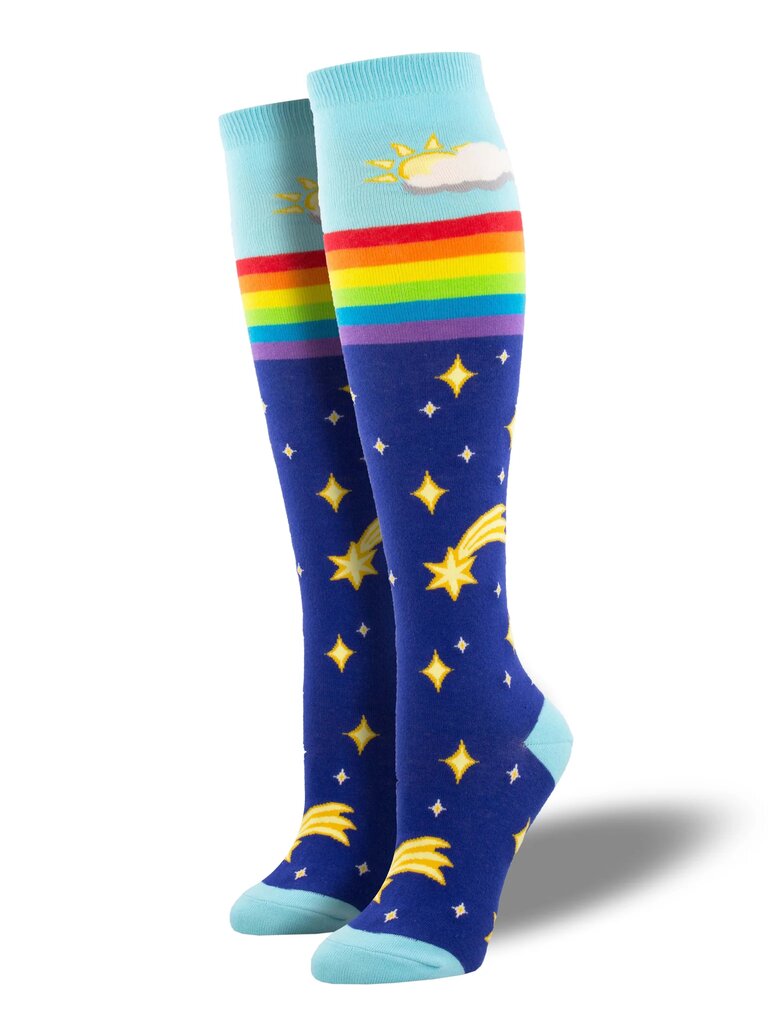 Socksmith Ladies Knee High Socks - Rainbow Star