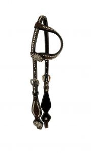 Showman One Eared Beaded Headstall