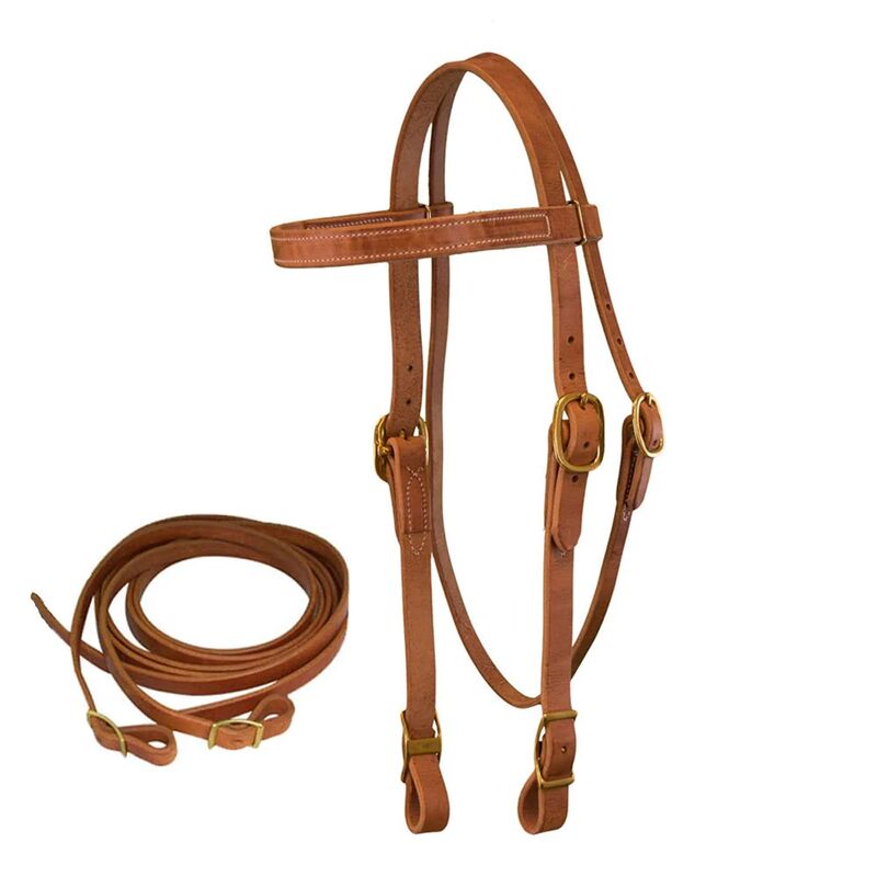 Leather Draft Horse Headstall